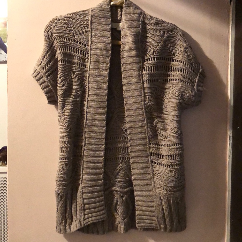 Ann Taylor Loft short sleeve cardigan sz XS
